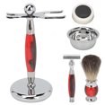 thumbnail image 1 of Kit de cuenco manual para barba Kit de cepillo para cuenco para barba retro con soporte de aleación Jabón para recortar para hombres, 1 of 10