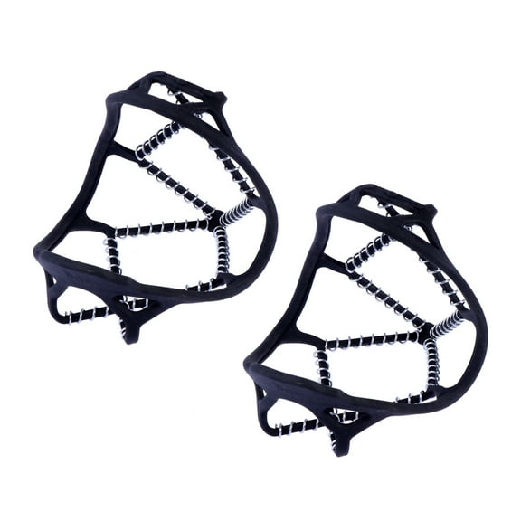LEORX 1 Pair Ice Shoe Grips Silicone Rubber Non-slip for Sliding Land and Winter Outdoor Sports