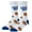 White, variant on Cool Socks Novelty Crew Socks Men's Women's, Chips Ahoy! Cookies, Graphic Print, Large