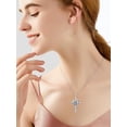 thumbnail image 3 of I Love You Necklace 100 Languages Projection Necklace I Love You Necklace 100 Languages 925 Sterling Silver Cross Necklace Christmas Jewelry Gifts for Women Wife Mom, 3 of 7