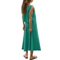 thumbnail image 6 of Gamivast Summer Sets Women 2 Piece Outfits Sleeveless Tank Top & Midi Skirt Casual Streetwear Contrast Binding Stitching Vacation Matching Suit, 6 of 8