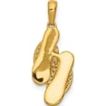 thumbnail image 3 of 14K Yellow & Rhodium And Diamond Flip Flops Charm Made In India pm5204-010-ya, 3 of 5