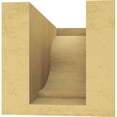 thumbnail image 4 of 4"W x 8"D x 4"H Wide Van Buren Rough Cedar Woodgrain TimberThane Corbel, Primed Tan, 4 of 6