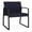 Open House Navy, variant on Gansett Reception Waiting Oversize Guest Chair / Black Steel / Navy Blue