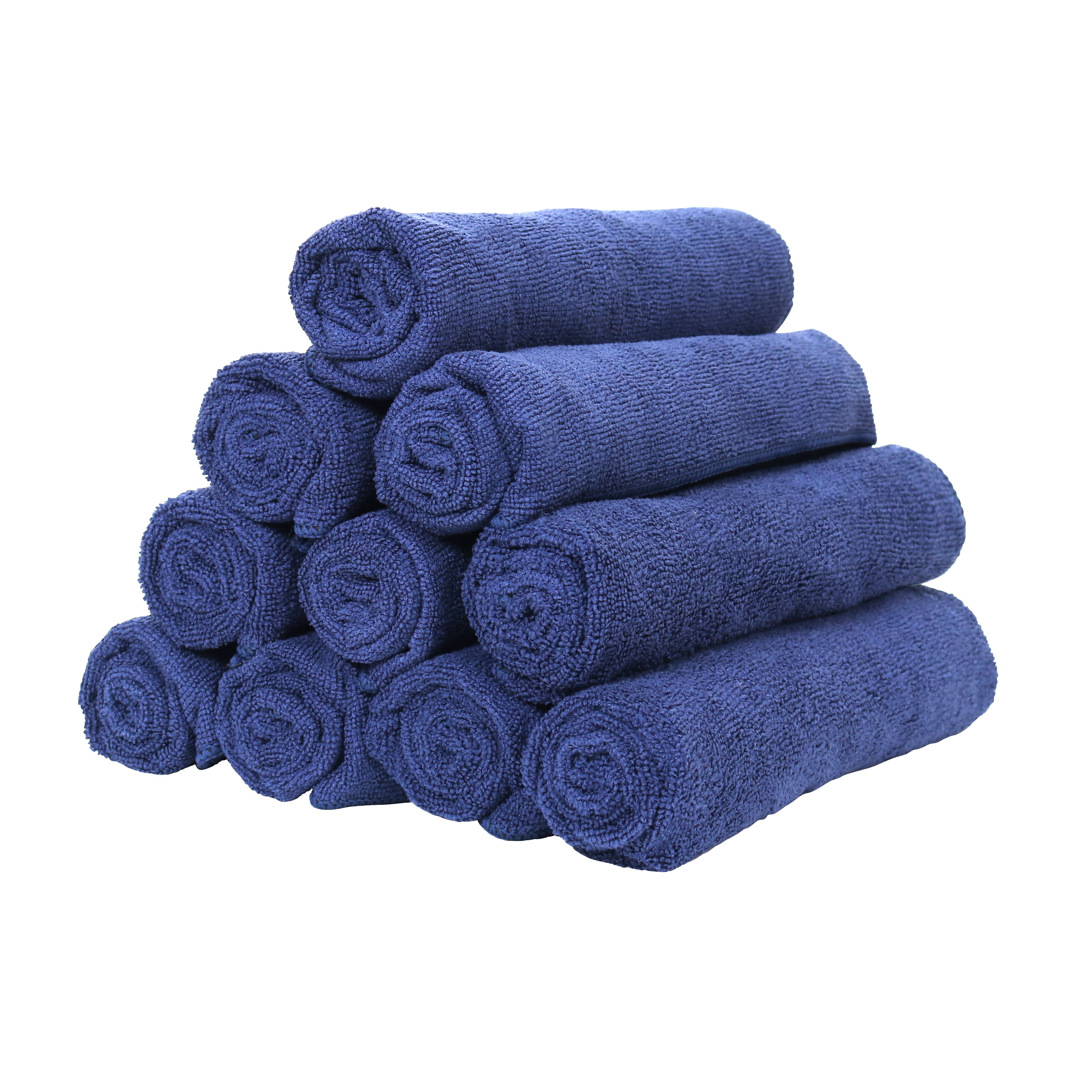 Blue Microfibre Super Soft Gym Towel Fitness/Aerobics Exercise Face/Hand/Body 