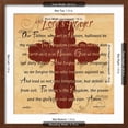 thumbnail image 5 of Art.com The Lords Prayer Cross Art Print by Diane Stimson, Brown Frame Wall Art, 21" x 21", 5 of 5