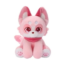 Fox Plush Toy For Bedtime Sleeping, High-Quality Short Plush With Cotton Filling For Soft Comfort, Portable For Home Car Camping Sleepovers Christmas Parties One Size Pink