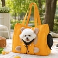 thumbnail image 5 of BingTong Cute Bear‑Style Pet Tote Carrier Bag,Soft Canvas Portable Shoulder Handbag,Adjustable Head‑Out Hole Design,Travel Purse for Pet,Bag for Walking Shopping Outdoor Daily Outings,Bear, 5 of 7