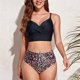 thumbnail image 2 of Bikini cómodo para mujer Traje de baño dividido estampado Traje de baño de cintura alta OAVQHLG3B Store lin121212, 2 of 4
