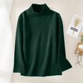 thumbnail image 2 of Zwiiyzr 2025 Kids Unisex Boys Girls Long Sleeve Thermal Shirt Turtleneck Fall and Winter Base Layer 2-12 Years Green, 2 of 4