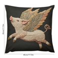 thumbnail image 3 of Funda de cojín decorativa bordada | Funda de cojín suave de pelo corto | Funda de almohada estampada para sofá, sillón, dormitorio, sala de estar y decoración del hogar, 3 of 6