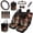 Aztec Print, variant on Aztec Print Vehicle Seat Covers Full Set Car Seat Cover Set 15 Pcs Washable Auto Interior Accessories with Steering Wheel Cover Universal Fits SUV Vehicle Sedan Truck Gift for Holiday