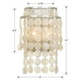 thumbnail image 6 of BRI-3002-SA Crystorama Lighting Brielle - Two Light Wall Sconce in Timeless Style - 9 Inches Wide by 14 Inches High-Antique Silver Finish, 6 of 9