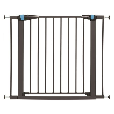 Midwest Glow in the Dark Steel Pressue Mount Pet Gate Tall Graphite 29.5" - 38" x 1" x 29.88"