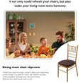 thumbnail image 2 of CAROOTU Chair Cushion Cover Diagonal Plaid Cushion Cover Elastic Washable Dustproof, 2 of 5