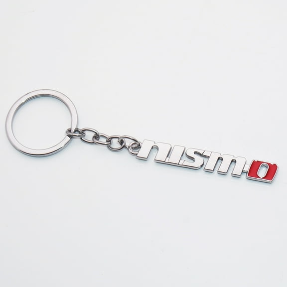 Universal Chrome Nismo Logo Alloy Car Keychain Ring Decoration Gift Emblem Sport