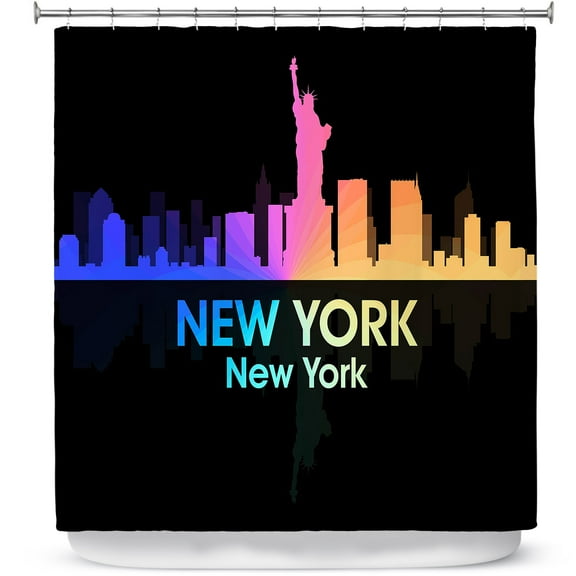 Shower Curtains 70" x 93" from DiaNoche Designs by Angelina Vick - City V New York New York