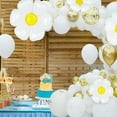 thumbnail image 3 of AOWEE Daisy Balloon Garland Kit, White Gold Balloon Arch Decoration with Daisy Foil Balloon for Bridal Shower Wedding Engagement, 3 of 8