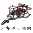 thumbnail image 1 of FashionCha Set of 2 Remote Control Airplanes with Fixed RC Engine for Aerobatic Flights, LED Lights And Intelligent Orbital Function. Made of Shockproof PP. red 1 Battery, 1 of 8