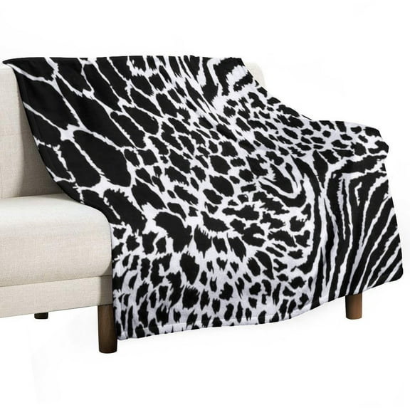 Animal Print Soft Print Blanket Throw Blankets Warm Cozy Lightweight Couch Blanket Stuff Gifts for Women Mom Teens