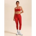thumbnail image 5 of PISONIC Workout Workout Sets Color Block Twist Back Layered Sports Bra Twist Waist Leggings Gym Yoga Outfits, 5 of 9