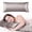 Silver Grey, variant on MAVIÉ Satin Pillowcase – Body 20" x 54" – Ultra Soft Cooling Pillow Case for Hair & Skin, Envelope Closure, Single Pack Silver Grey