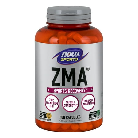 NOW Sports Nutrition, ZMA (Zinc, Magnesium and Vitamin B-6), 180