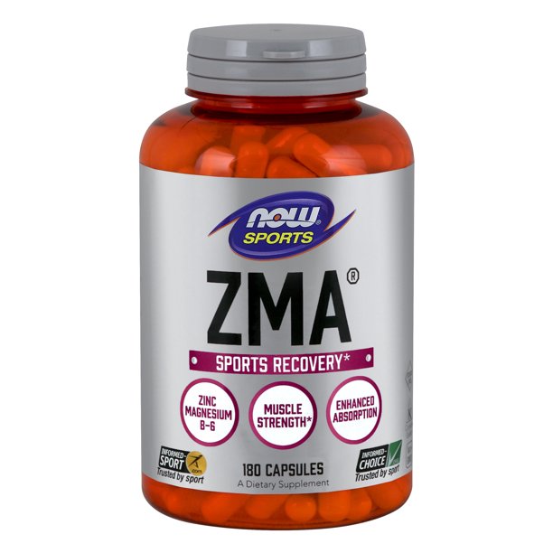 NOW Sports Nutrition, ZMA (Zinc, Magnesium and Vitamin B6), Enhanced