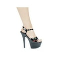 thumbnail image 1 of ELLIE 601-CHERRY Women 6" Heel Ankle Strap Platform Sandals Embroidered Cherry., 1 of 3