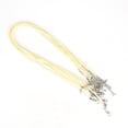 thumbnail image 1 of Transemion Corde en Cuir Tressé Réglable Cordon de Cire Imperméable à la Main avec Fermoir Homard Chaînes Résistantes à l'Usure Fournitures de Bijoux pour DIY Beige 1,5 Mm, 1 of 8
