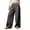 Dark Gray-1, variant on Women's Wide Leg Sweatpants Thick Thermal Drawstring Pants Side Pockets, Elastic Waist, Solid Color, High Waisted Baggy Pants, Straight Leg Trousers, For Daily Wear, Streetwear