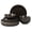 Brown, variant on Gibson Elite Eclipse Swirls 12-Piece Brown Stoneware Dinnerware Set
