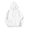thumbnail image 5 of Women'S Casual Zip-Up Hoodie, Long Sleeve Loose Fit Pullover With Pockets, Soft Streetwear Sweatshirt For Everyday Gifts Her Wrm Scuba Hoodie Full Womens Pullover (XXL, White) ZMTing, 5 of 5