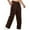 Coffee, variant on Mens Tear Away Pants Loose Fit Easy Care Side Snap Open Post Knee Surgery Sweatpants Breakaway Pants Men