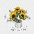 thumbnail image 5 of Maceta con girasol amarillo Dekora Depot 21cm, 5 of 5