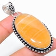 thumbnail image 2 of Natural Yellow Septarian Gemstone 925 Sterling Silver Pendant 2.60", 2 of 2