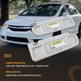 thumbnail image 3 of Sun Visor Compatible with 2006-2011 Honda Civic, Left Driver Side and Right Passenger Side Sunvisor Replaces# 83280-SNA-A01ZA 83230-SNA-A01ZA (Light Gray), 3 of 5
