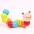 thumbnail image 2 of Nouveaux Jouets en Bois d'Insectes Variés aux Couleurs Torsadées Jouets Éducatifs, 2 of 2