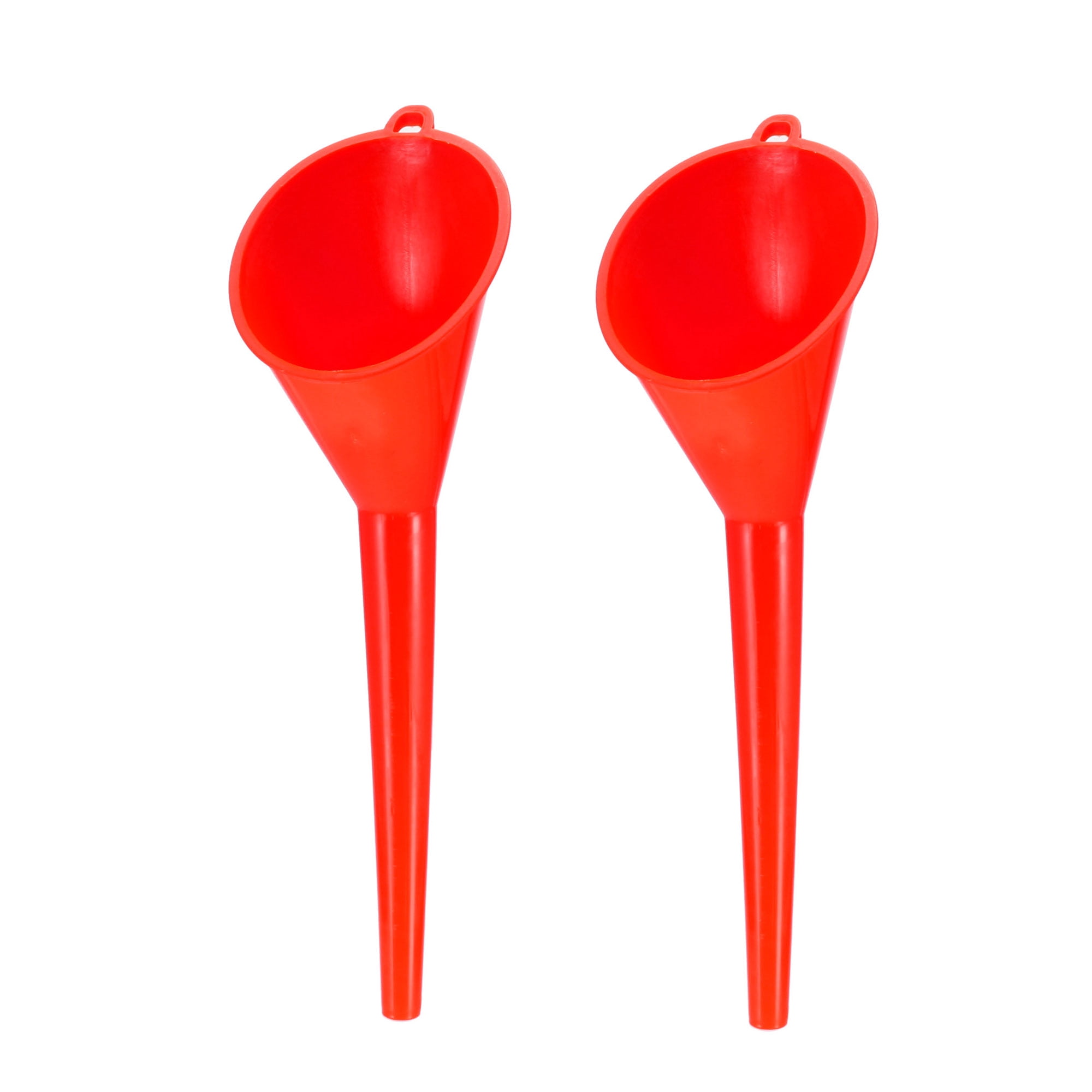 MultiPurpose Long Stem Plastic Funnel 3 inch Dia Feul Funnel Red for