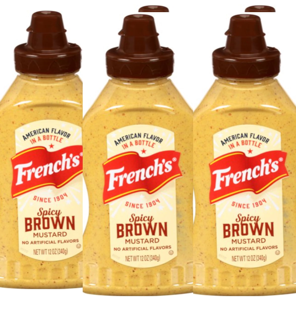 French's Spicy Brown Mustard, 12 oz (3pk)