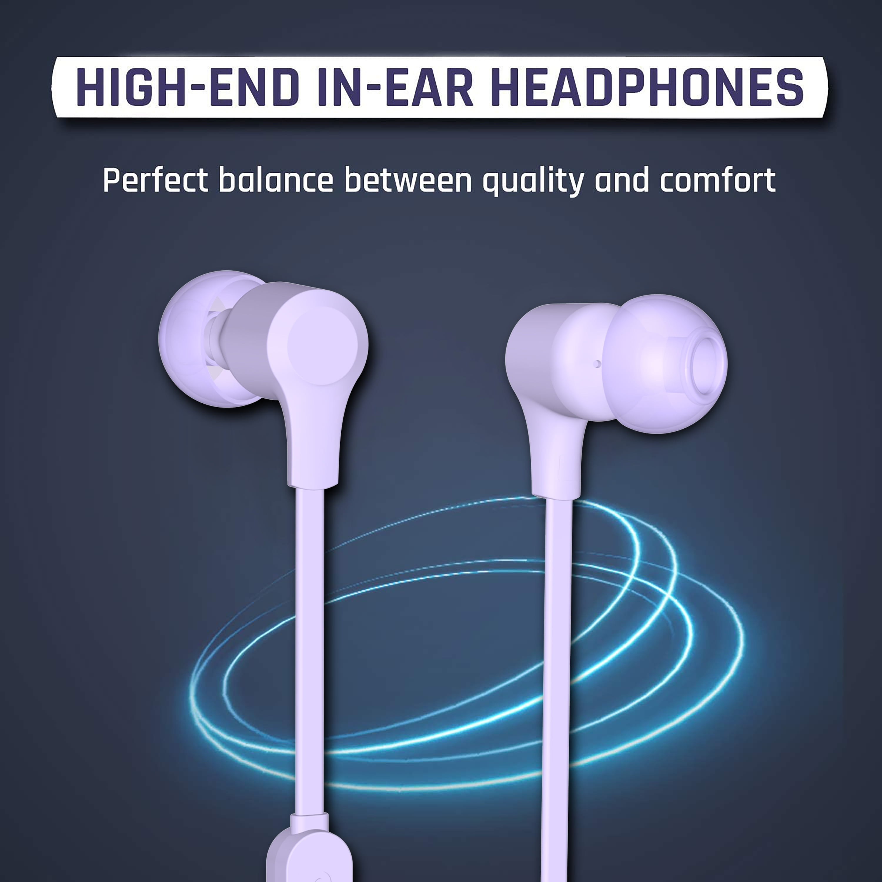 onn. In-ear Earphones with Microphone and Lightning Connector, Black, Plug  and Play