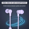 thumbnail image 4 of onn Earphones with Lightning Connector, Lilac, 4 of 12