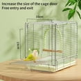 thumbnail image 3 of Stainless Steel Rustproof Folding Bird Cage Transportation Portable Cage Compacts For Travel And Home Use, 3 of 16