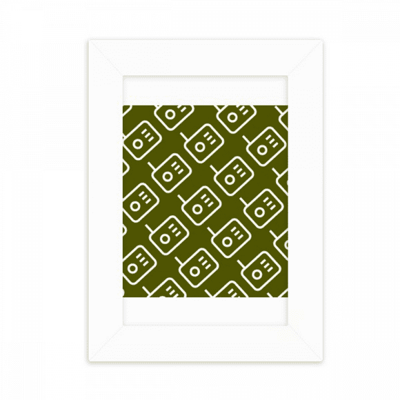 Radio Explains Seal Patterns Desktop Photo Frame Picture Display Decoration Art Painting
