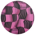 thumbnail image 3 of Ryvnso Pink Checkered Grid Art Pattern Round Plate Mats Dining Table Placemat Set of 4 for Holiday Decoration, 3 of 7
