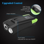 Bike Bicycle Light Mountain Cycle Front Back Headlight Lamp Lumens Super Bright Flashlight New(Black+Blue)
