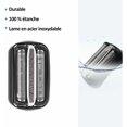 thumbnail image 5 of Cabezal de afeitadora de repuesto compatible con Braun 3 Series 32B Foil & Cutter Cabezal de cuchilla de afeitadora eléctrica para Braun 301S 310S 320S 3040S 3080S 350CCBlack, Modelo: Black, 5 of 5