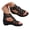 Black, variant on Women's Hollow Roman Sandals - Back Zipper Wedge Heel Shoes, Comfortable And Non Slip Summer Sandals Black 38