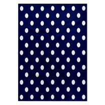 3dRose, Navy Blue and White Polka Dot Print, 22x30 Bath Hand Pool Towel