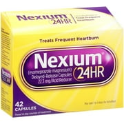 5 Pack Nexium 24HR Delayed-Release Acid Reducer 42 Capsules Each